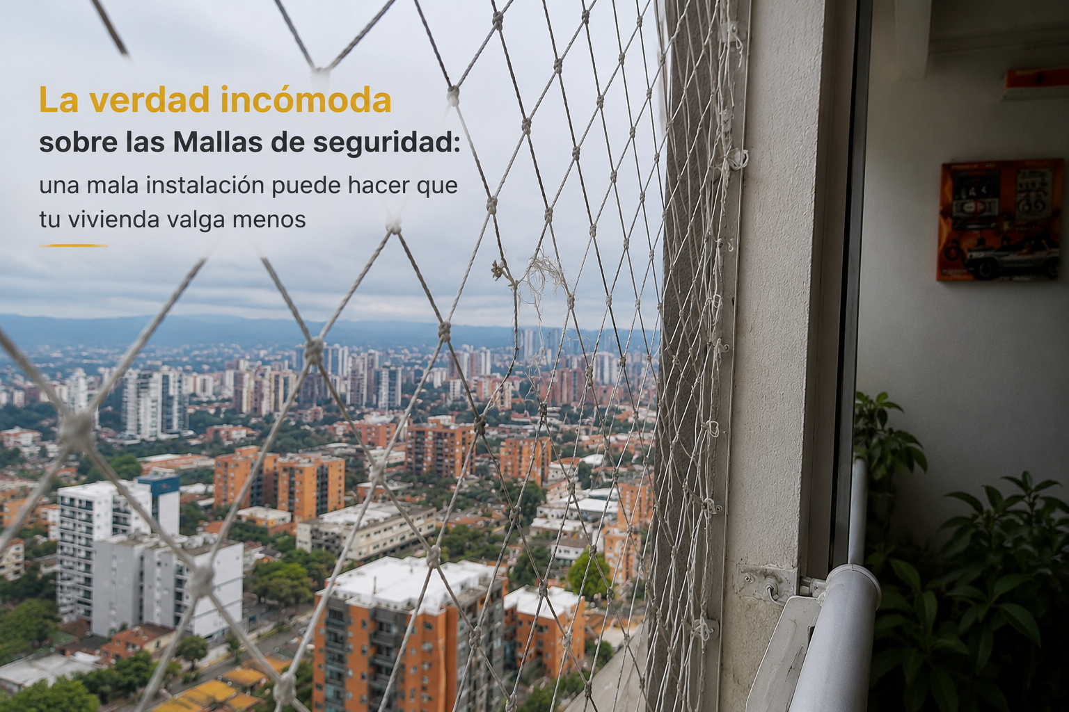 La verdad incómoda sobre las Mallas de seguridad: una mala instalación puede hacer que tu vivienda valga menos